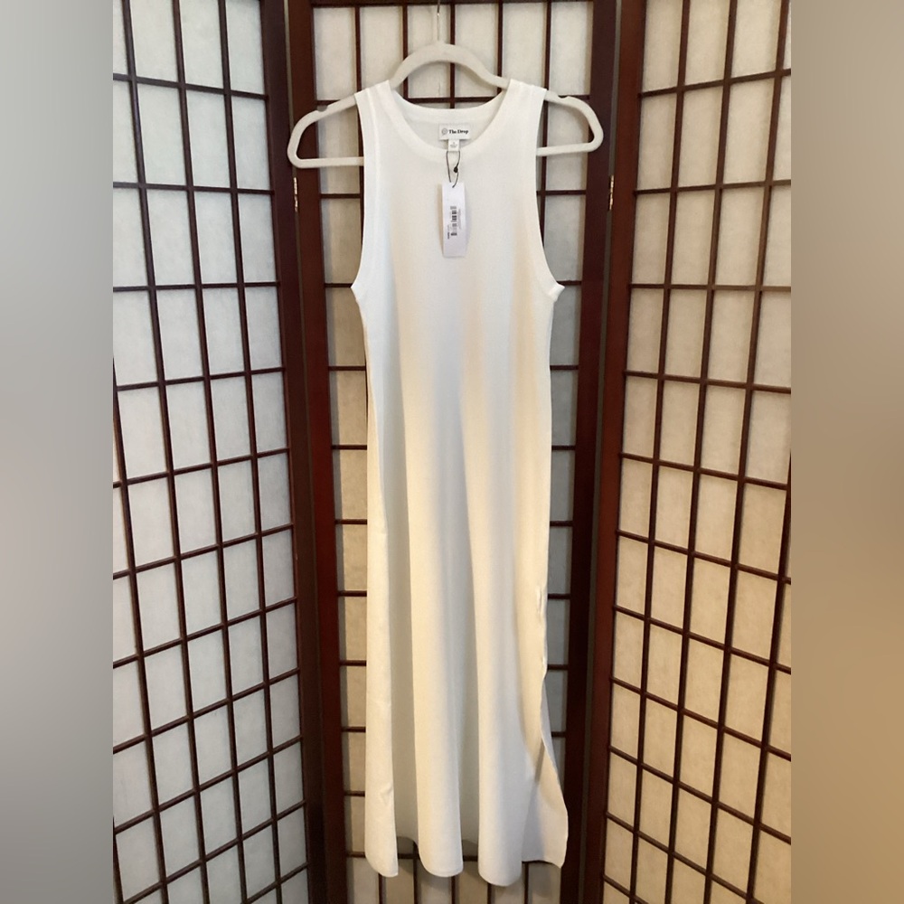 Maxi Tank Dress Form Fitting sturdy total stretch ladies dress size S.